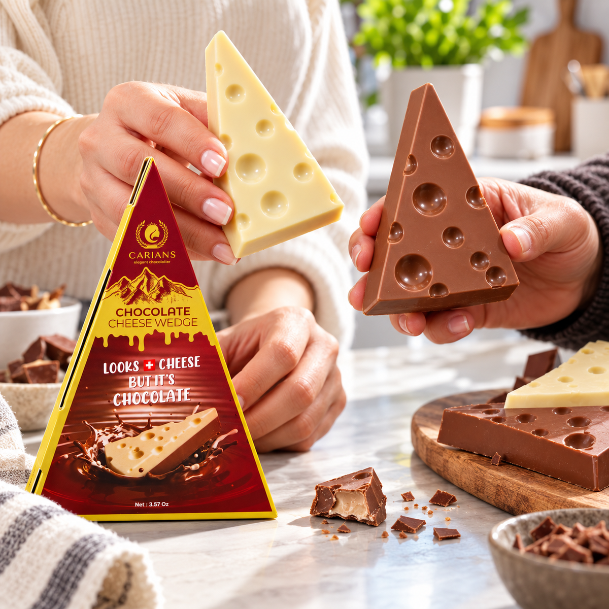 Tiktok Viral Chocolate Cheese Wedge Surprise