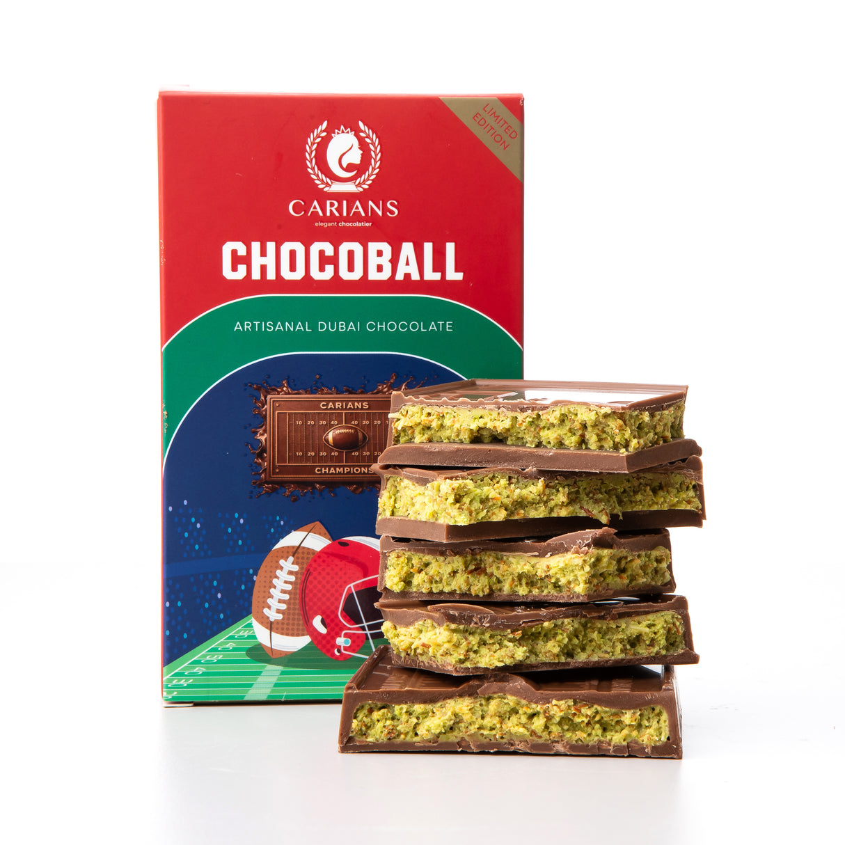 Superbowl Championship Dubai Chocolate – 3.53oz (100g)