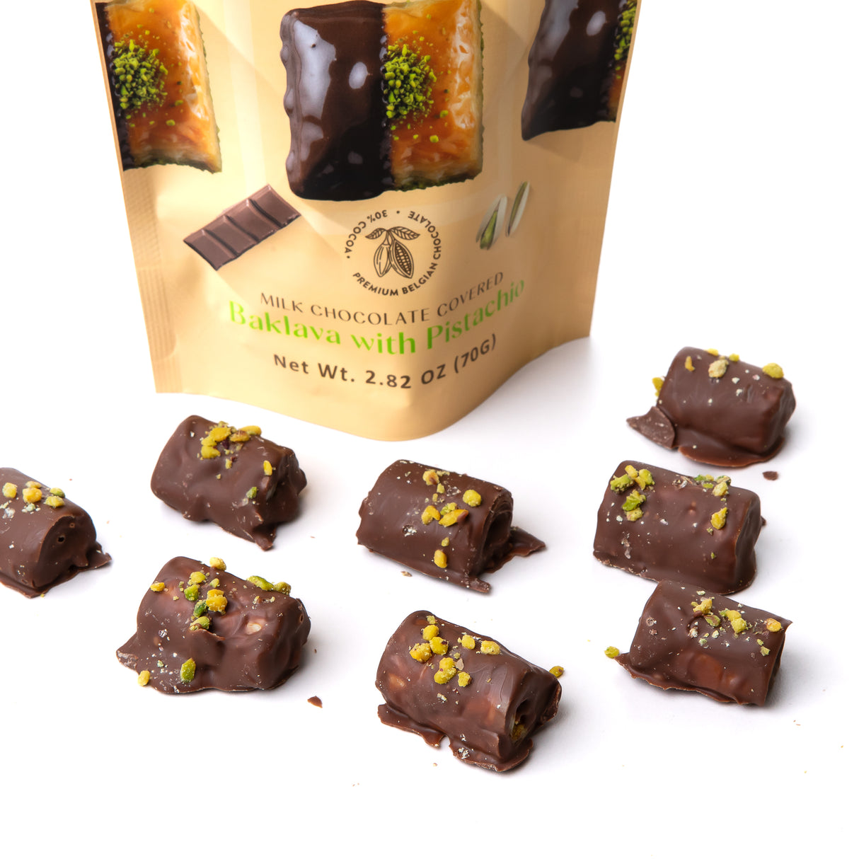 Premium Chocolate Coated Mini Turkish Baklava (12 Pack)