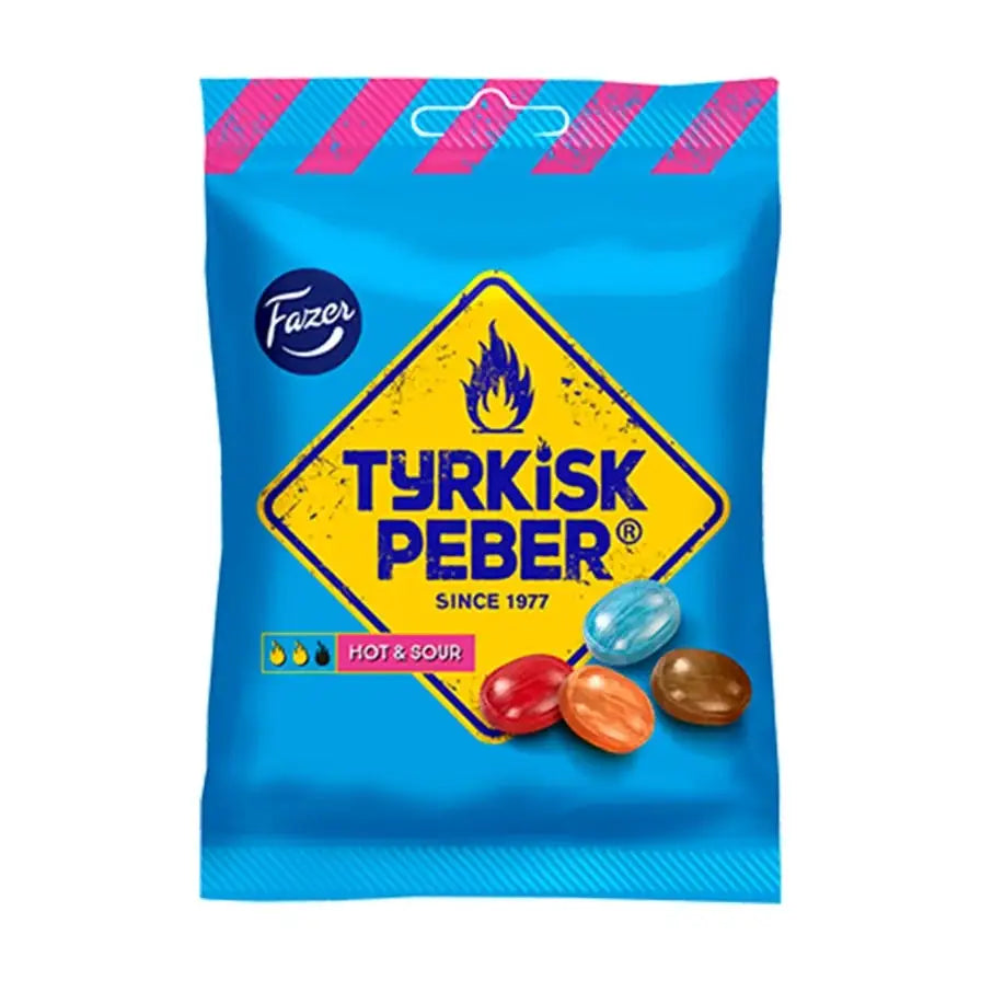 Fazer Tyrkisk Peber Hot & Sour Candy (5 Pack)