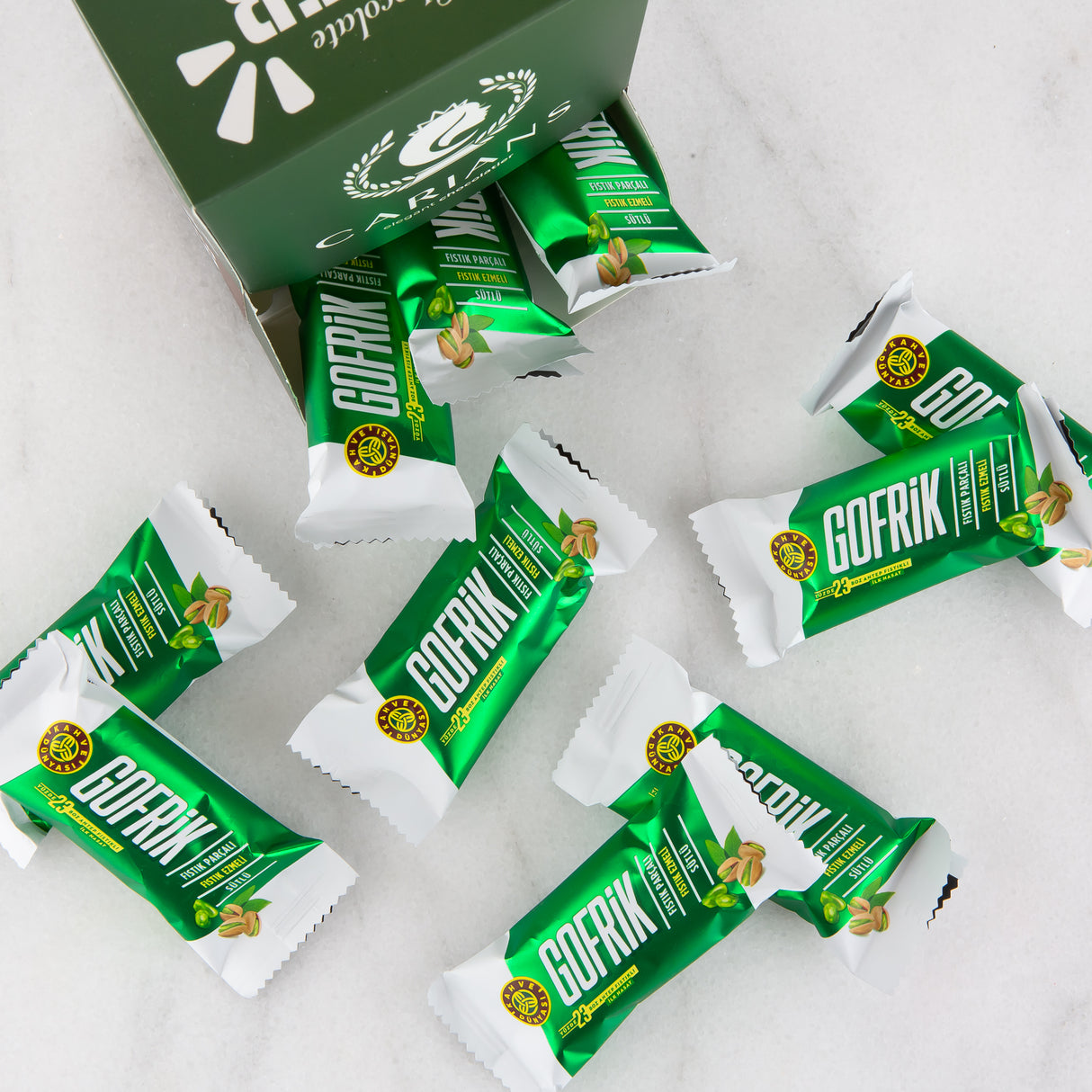 Dubai Chocolate Waffers Bite Size Party Box  - 10 Pieces