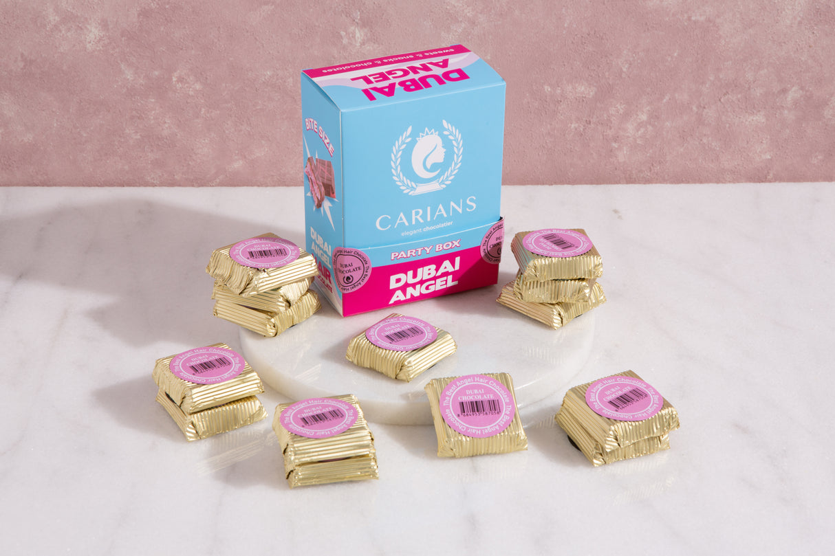 Angel Hair Dubai Chocolate Bite Size Party Box  - 14 Piece