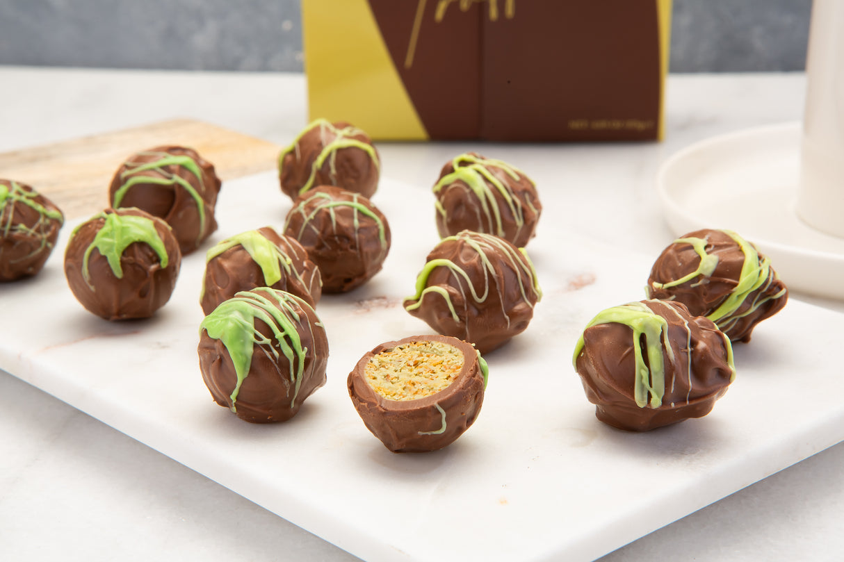 Viral Dubai Chocolate Truffles Elegant Box