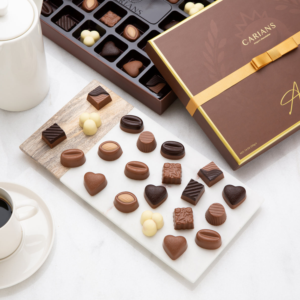 Luxury Chocolate Gift Box Premium Quality, Gold Ribbon