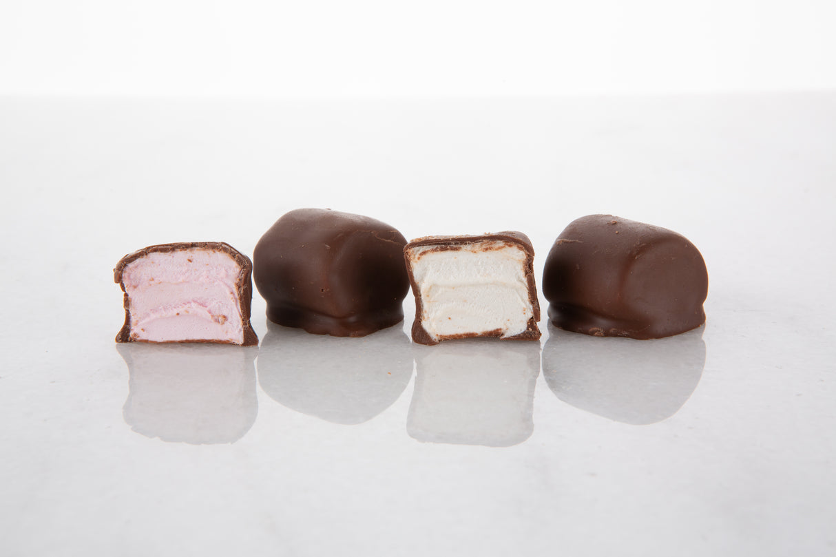 Chocolate Coated Mini Marshmallow - 12 Packs in 1 Colli