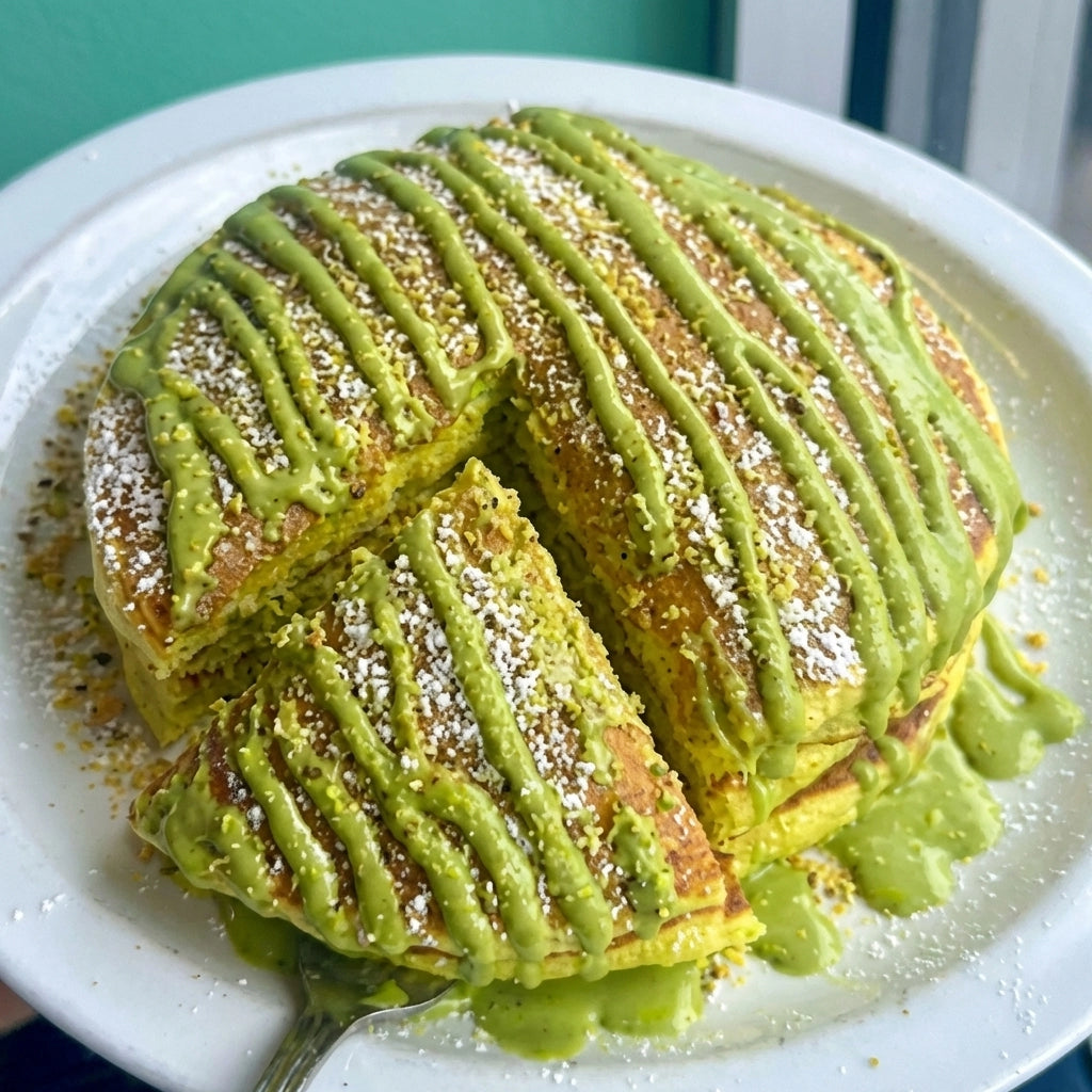 Protein Pancake, Pistachio flavor, Pillowy-Soft Pancake Joy (12 Pieces)