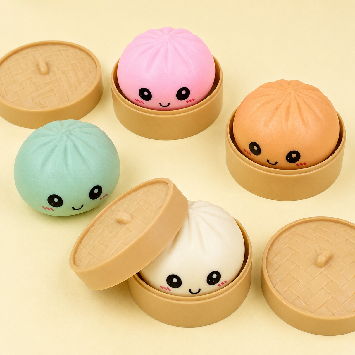 Rare Viral Squishy Bun Rainbow Mystery Dumpling NEW