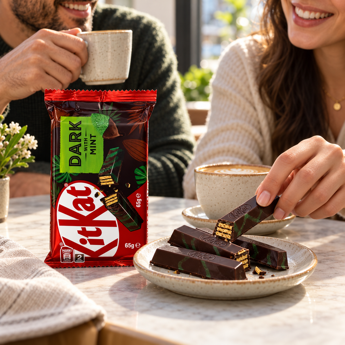 Nestlé KitKat Dark with Mint Share Chocolate Bar – 65 g