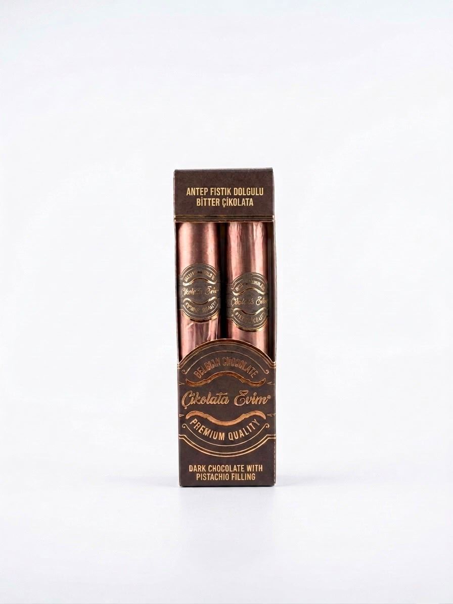 Hand-Rolled Pistachio Chocolate Batons – Belgian Dark & Milk