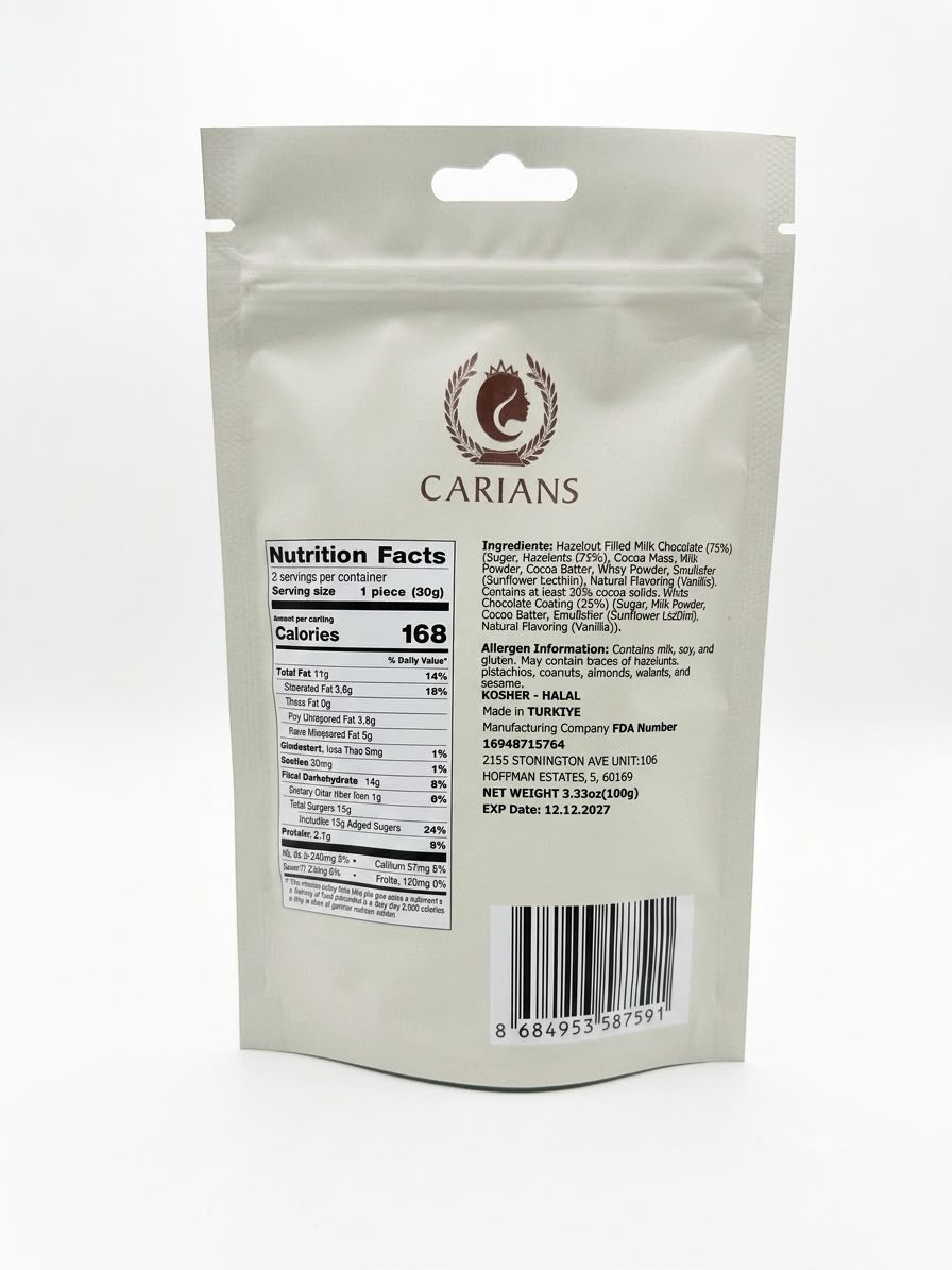 Carians Pasta Choco – Chocolate-Filled Bow-Tie Pasta Candy