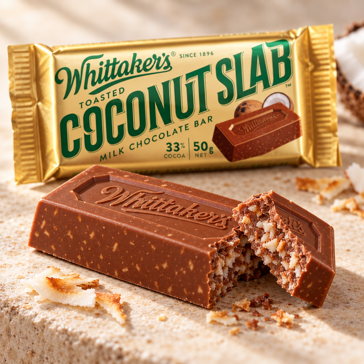 Whittaker's Creamy Milk Chocolate Coconut Slab