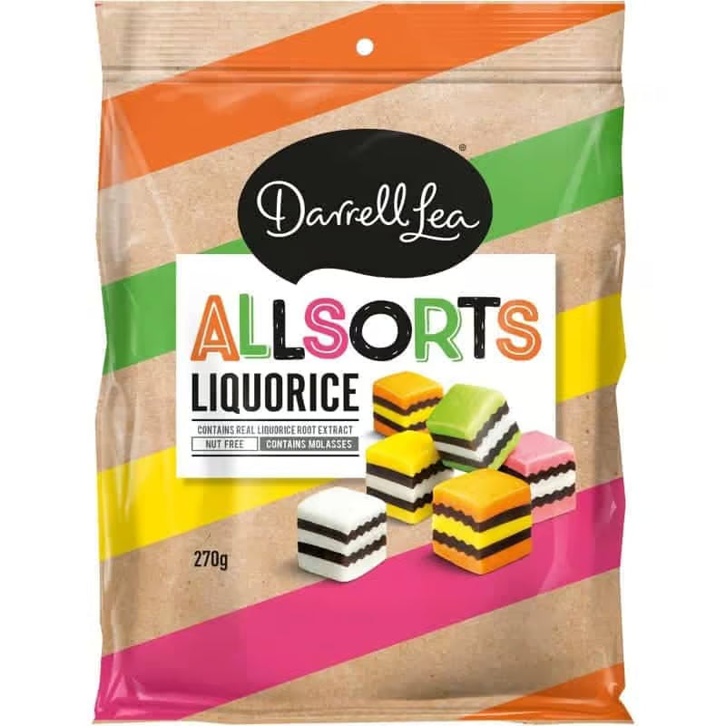 Australian Darrell Lea Liquorice Allsorts 9.52 oz (270g)