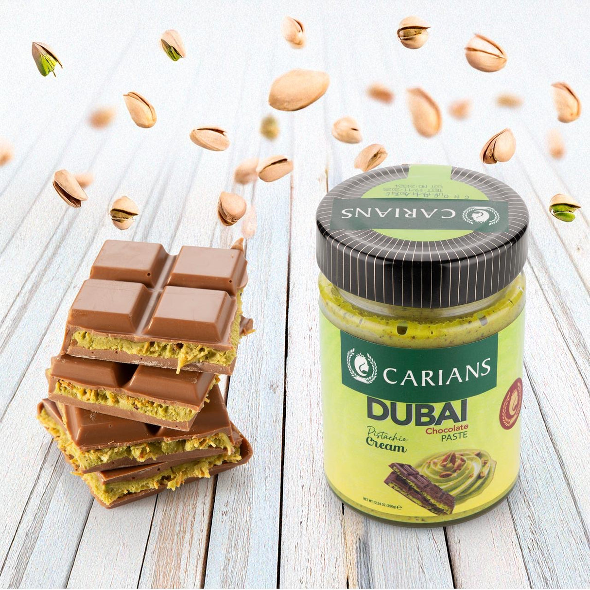 Pistachio Cream with Kataifi for Dubai Chocolate Bar