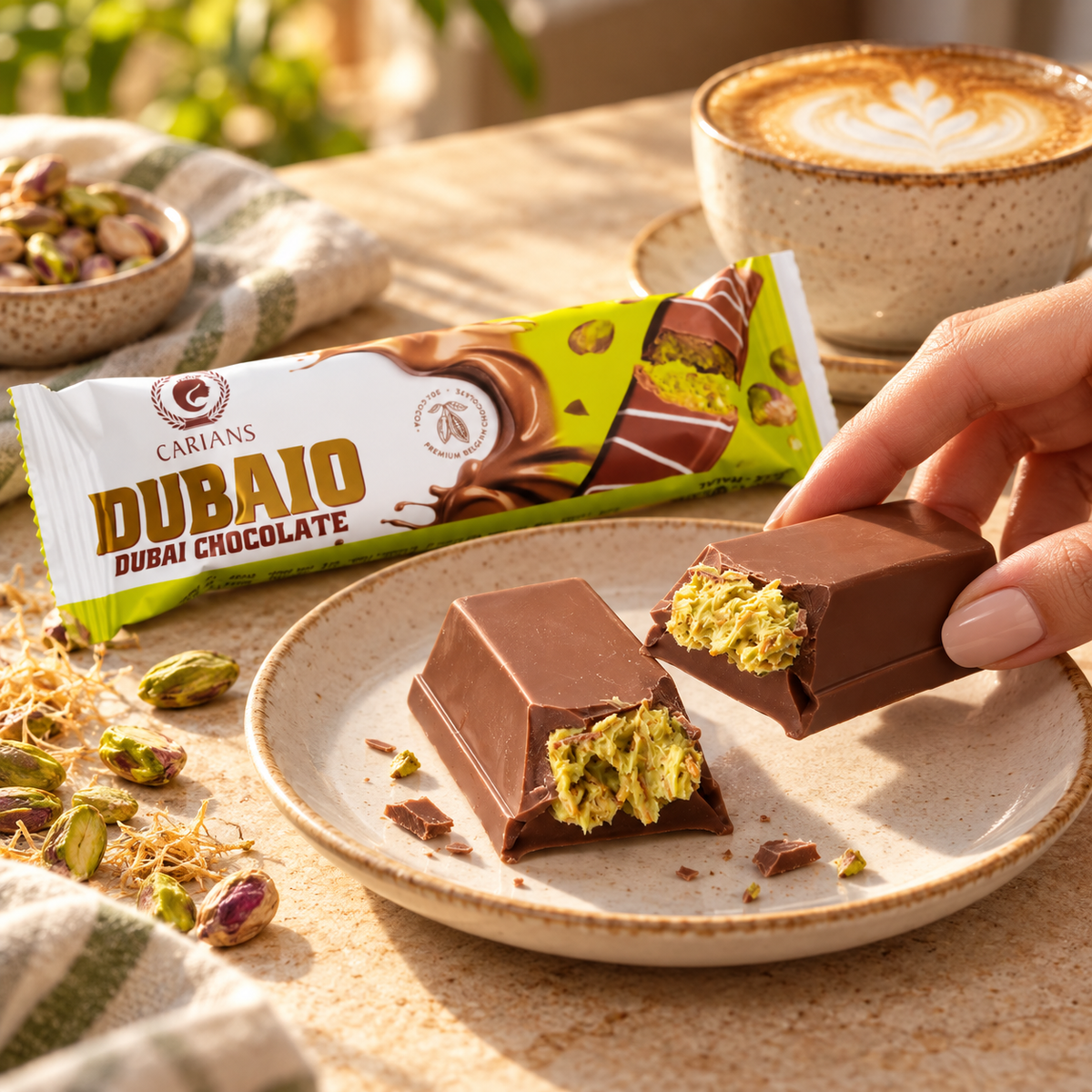 Chocolart Dubai Chocolate Bars - 24 Piece
