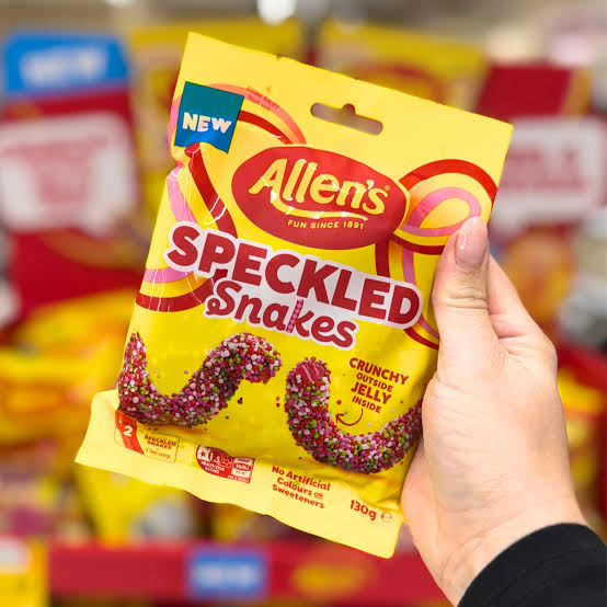 Allen’s Speckled Snakes Crunchy Jelly Candy – 130 g