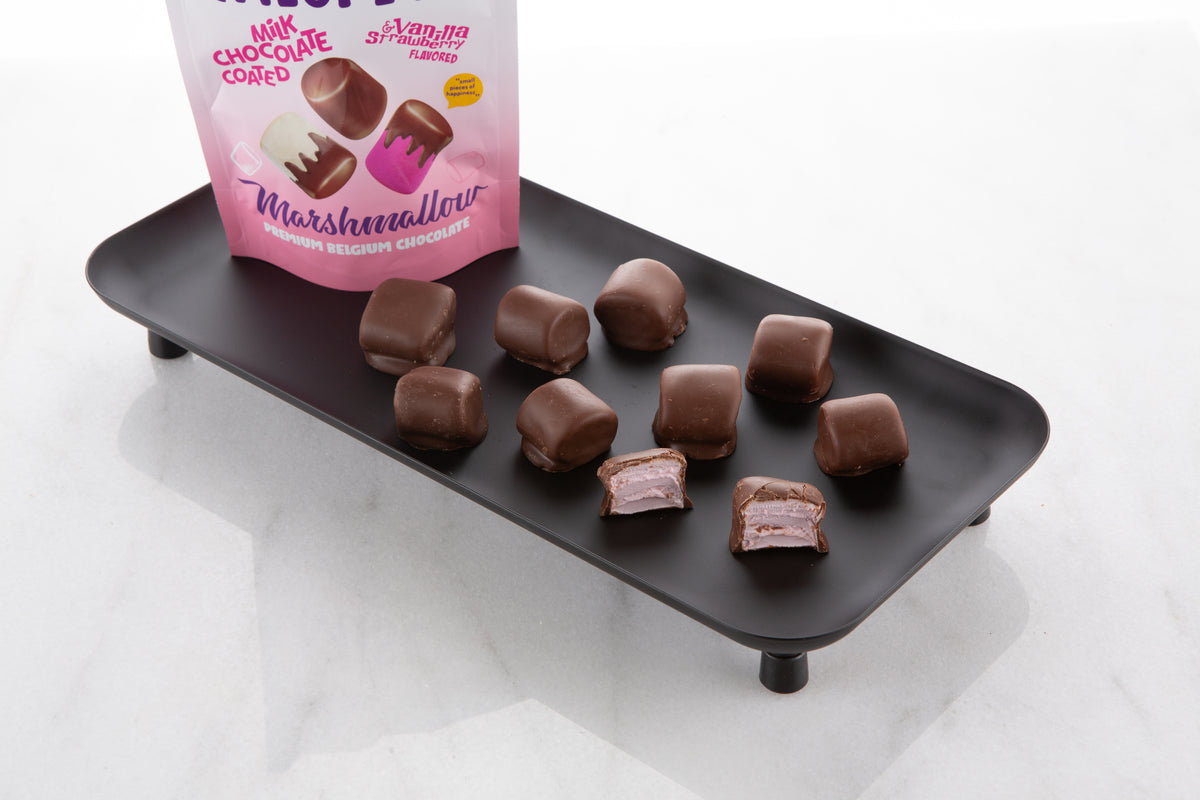 Chocolate Coated Mini Marshmallow Candy Chocolates (12 Pack)