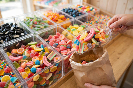 BUBS Sour Skalle Fruity Flavour Mix vegan Swedish candy — colorful sour skull candies for building a balanced sweet-and-sour Swedish candy mix bag