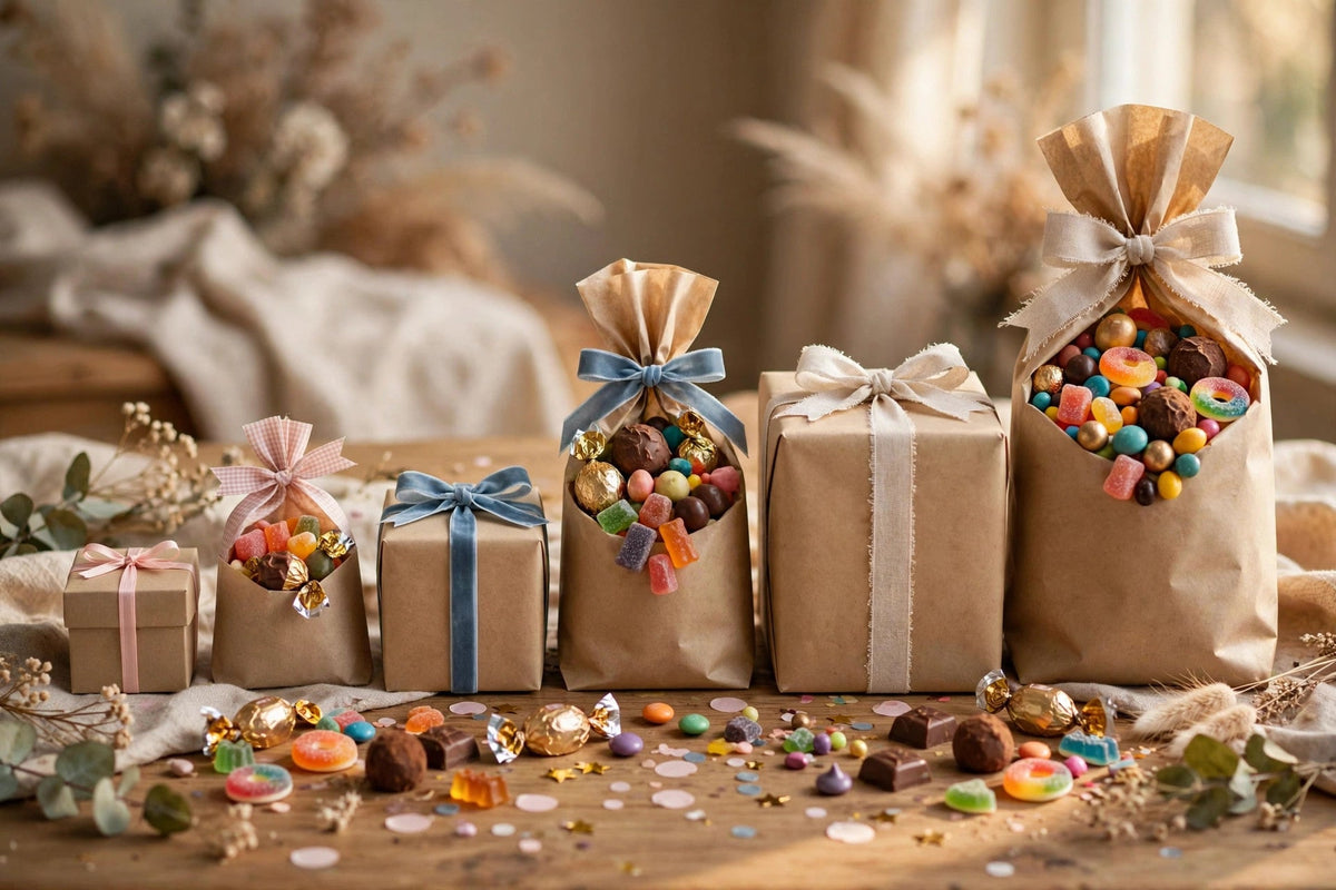 Viral Dubai Chocolate Gift Box with gold ribbon from Carian's Bistro, a viral candy gift idea under $75