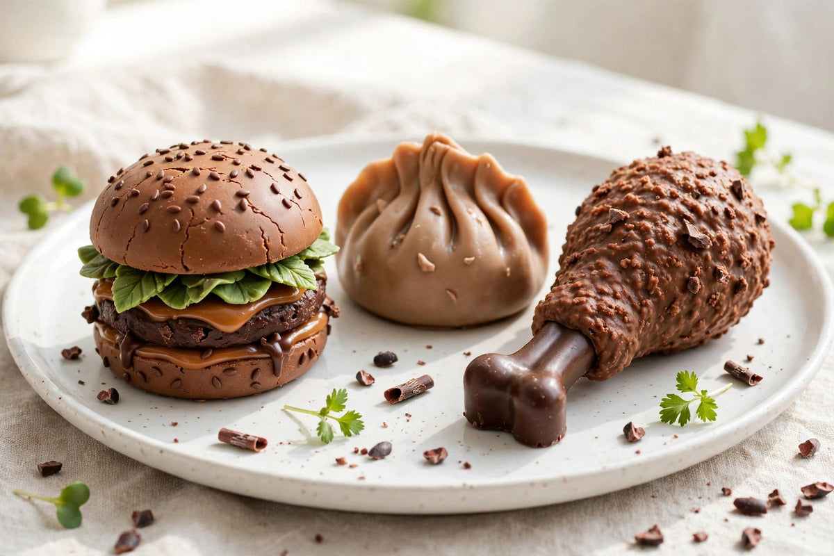 Choco Chick viral novelty chocolate shaped like a fried chicken drumstick, milk chocolate with a white center