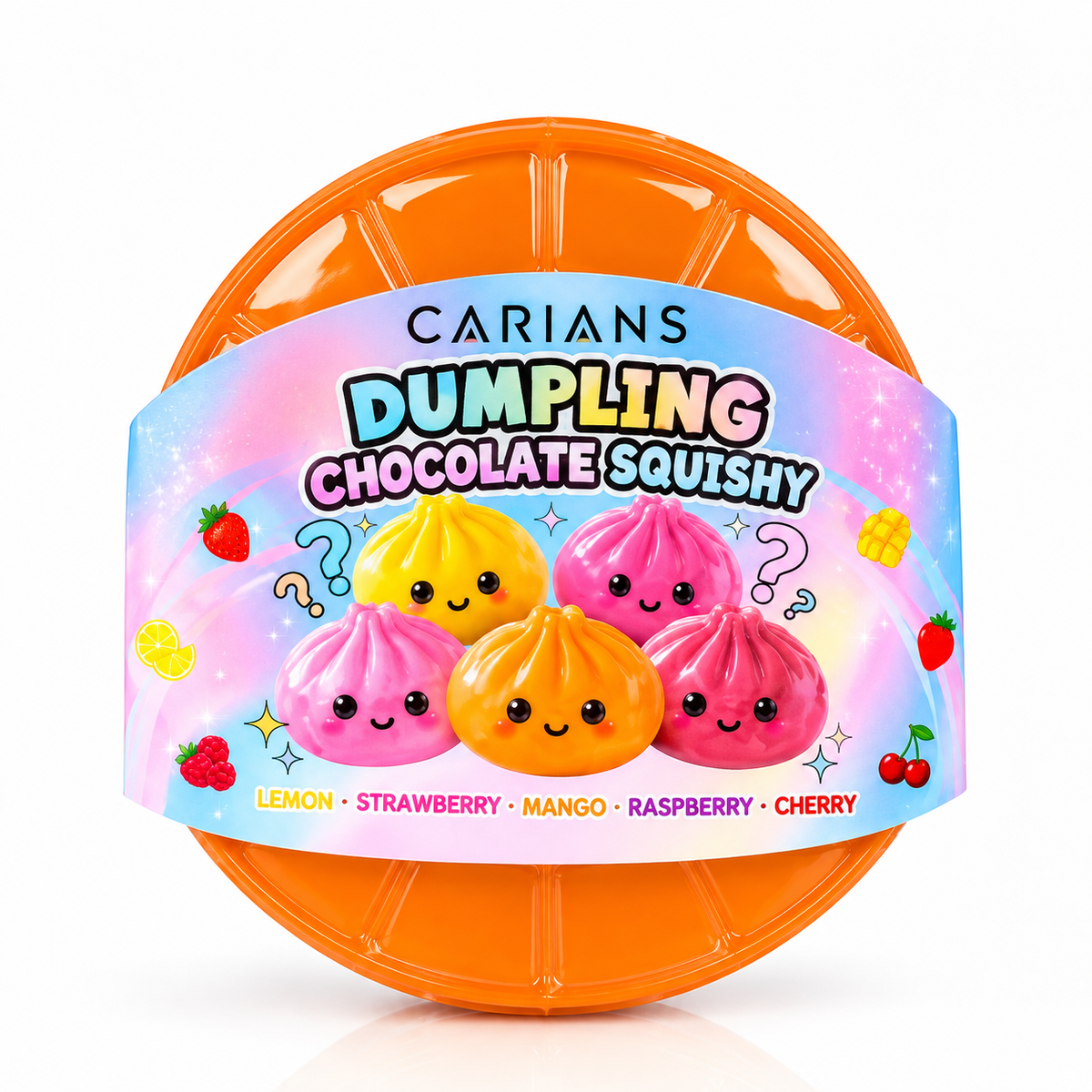 Dumpling Chocolate Squishy – Mystery Strawberry, Banana or Caramel Flavor
