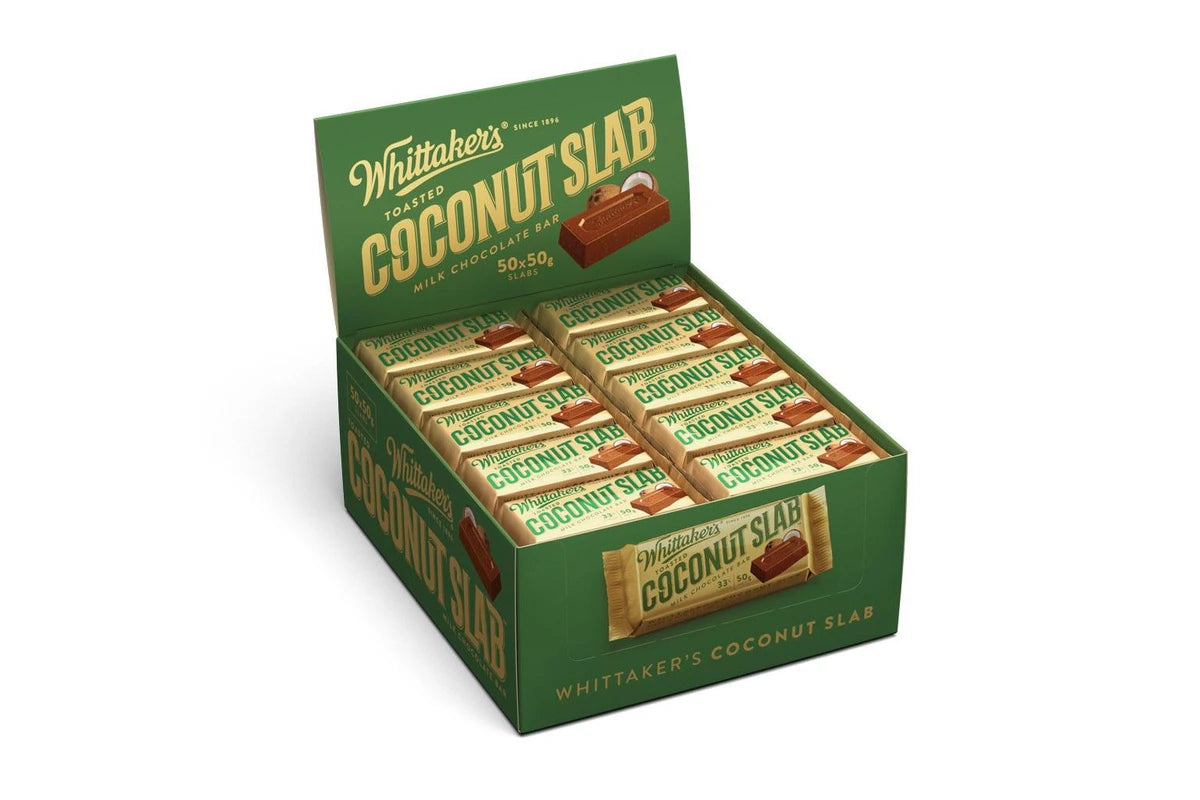 Whittaker's Creamy Milk Chocolate Coconut Slab 1.76 oz (50g)