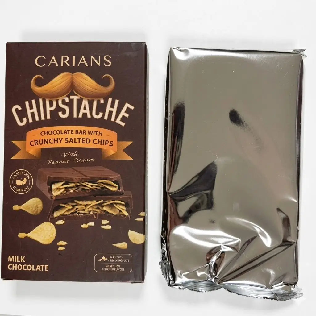 Chipstache Pringles Chips and Chocolate Bar 4.6 oz (130g)