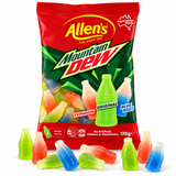 Allen’s Mountain Dew Cola Bottle Jellies – 3 Flavors, 170 g