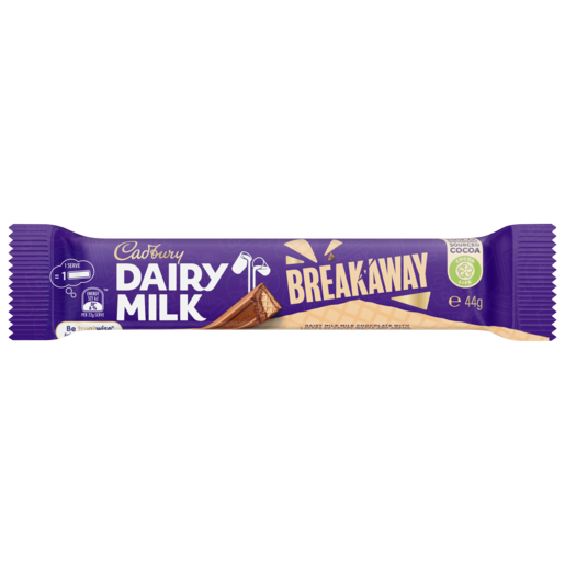 Cadbury Dairy Milk Breakaway Chocolate Bar 1.55oz(44g)