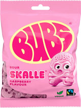 BUBS Raspberry Skalle Foam Sweedish Candy (5 Pack)