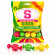 Candy People S-Märke Sour Fruit Lollipops – Vegan Swedish Candy, (10 Pieces)