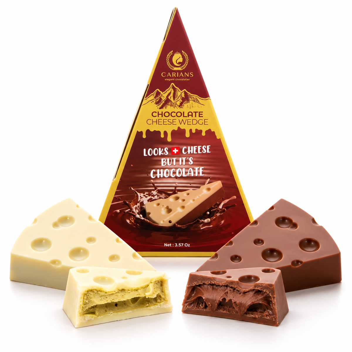 Tiktok Viral Chocolate Cheese Wedge Surprise