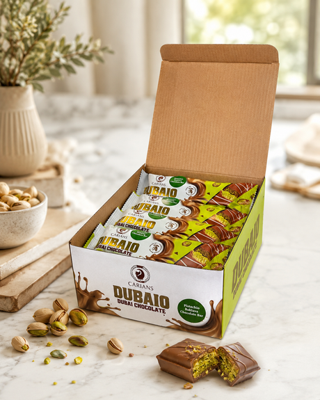 Carian’s Dubaio Pistachio Baklava Chocolate Bar