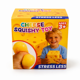 Cheese Squishy Toy – Soft Squeeze Stress-Relief Fidget Cube
