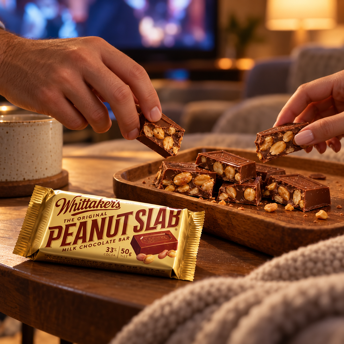 New Zealand’s Finest Chocolate Whittaker's Peanut Slab 1.76Oz