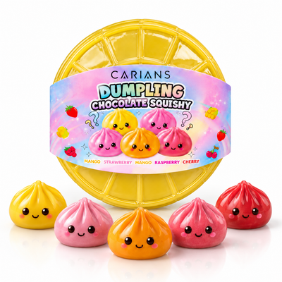 Dumpling Chocolate Squishy – Mystery Strawberry, Banana or Caramel Flavor