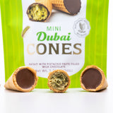 Dubai Chocolate Bite Size Mini Cones - (12 Packs)