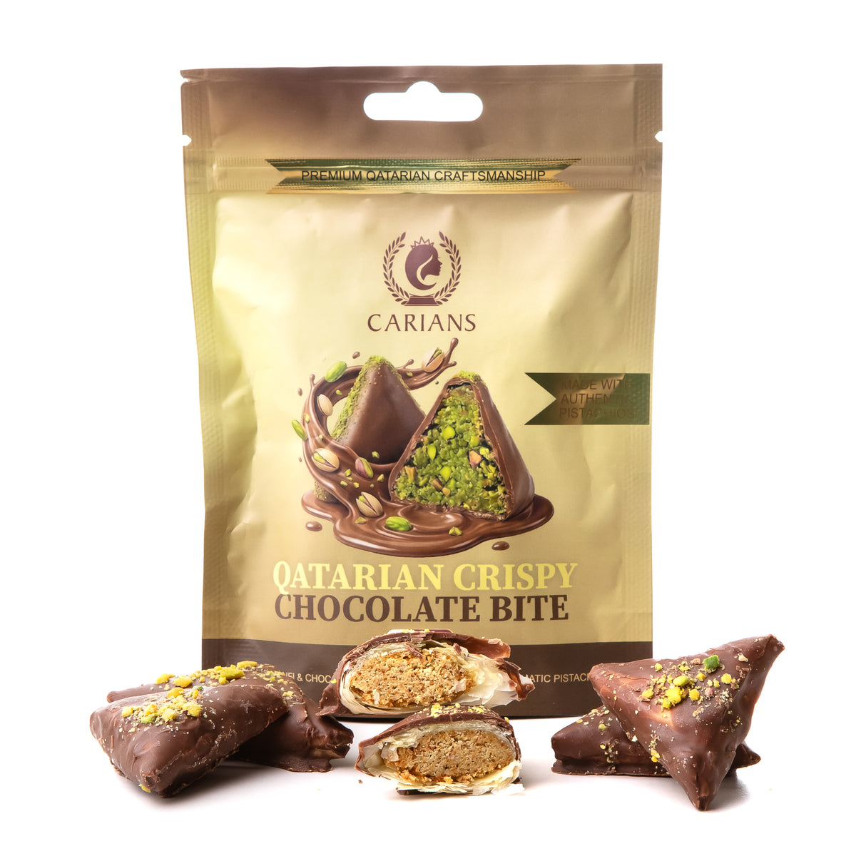 Carians Qatarian Crispy Pistachio Bites – 3.52 oz (100g)
