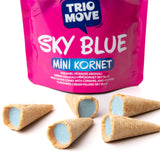 Sky Blue Mini Kornet – Caramel with Coffee Filled 1.94 oz (55g) (12 Pack)