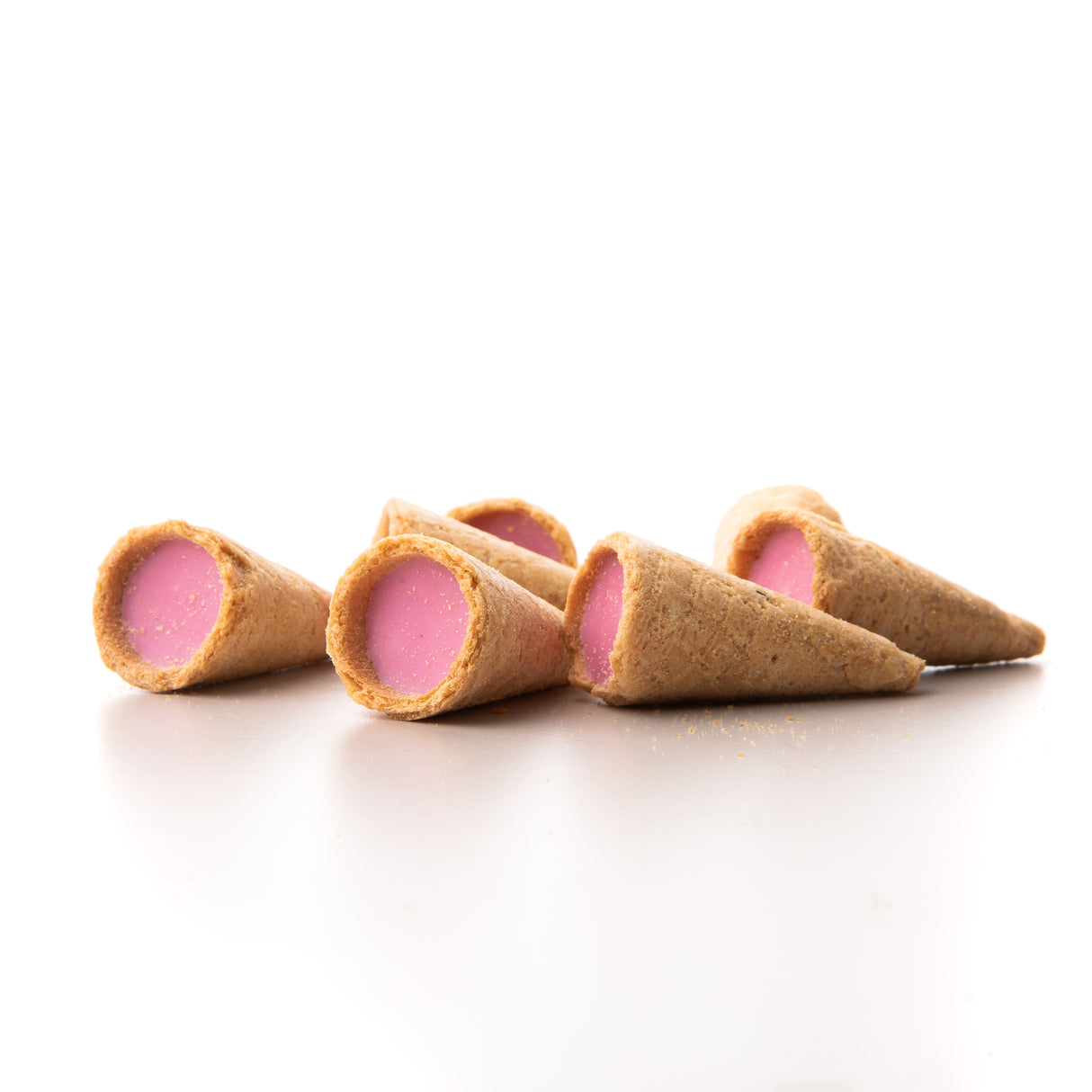 Milky Chocolate Strawberry Mini Cones (12 Pack)