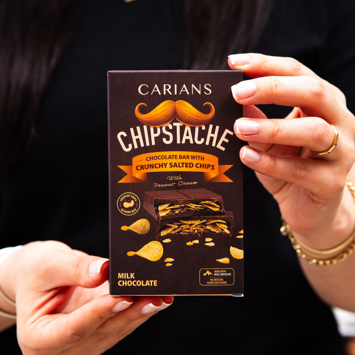 Chipstache Pringles Chips Chocolate Bar