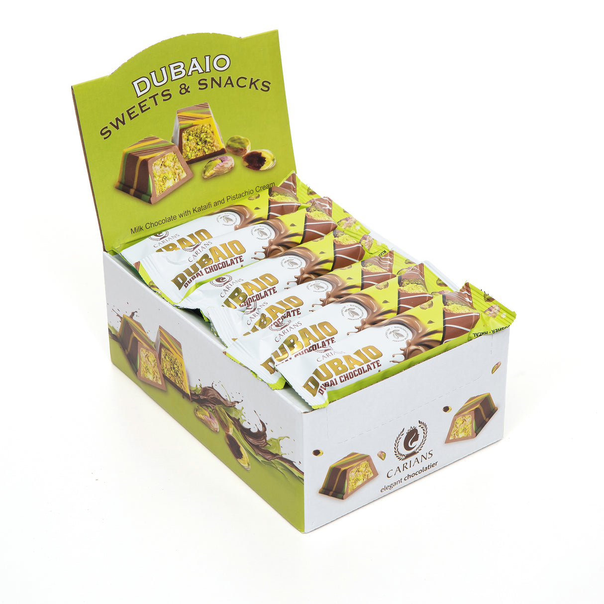 Chocolart Dubai Chocolate Bars - 24 Piece