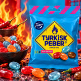 Fazer Tyrkisk Peber Hot & Sour Candy (5 Pack)
