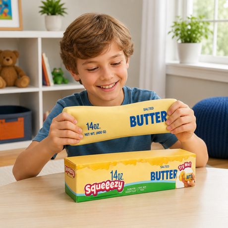 Viral Jumbo Squishy Stick of Butter - Realistic Slow Rising Food Fidget