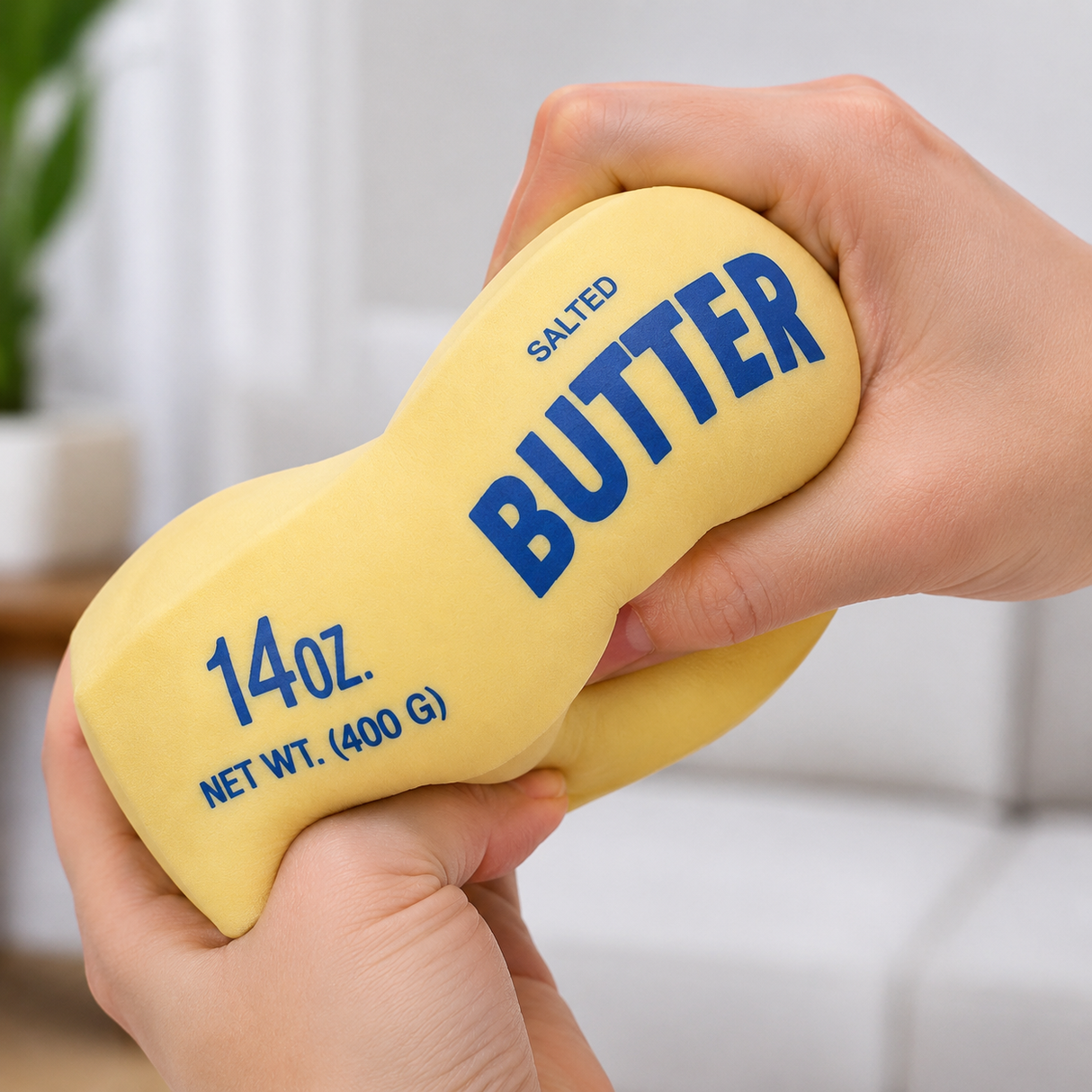 Viral Jumbo Squishy Stick of Butter - Realistic Slow Rising Food Fidget