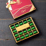 Viral Dubai Chocolate Gift Box with Gold Ribbon Wrapped