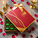 Viral Dubai Chocolate Gift Box with Gold Ribbon Wrapped