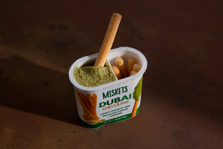 Dubai Cream Spread with Pistachio & Breadsticks, Best Snack , 12 Pieces