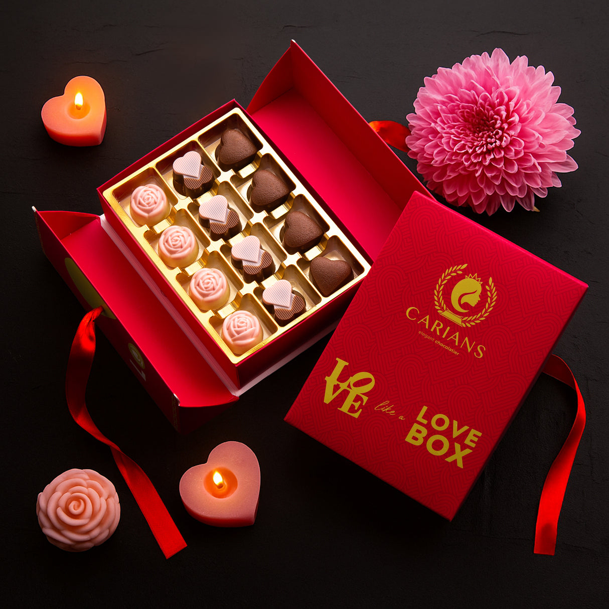 Valentines Luxury Chocolate Truffles, Great Chocolate Love Box
