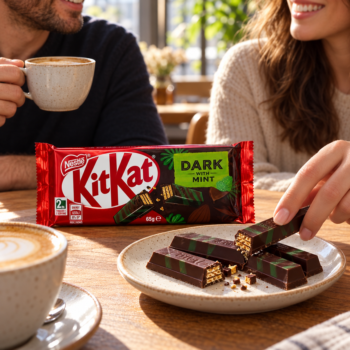 Nestlé KitKat Dark with Mint Share Chocolate Bar – 65 g