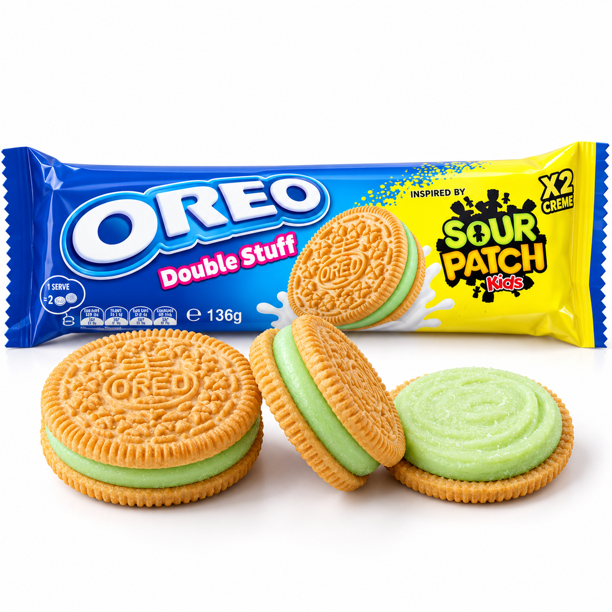 Oreo Double Stuff Inspired by Sour Patch Kids Cookies – 136g